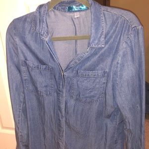 Jean Button up Blouse